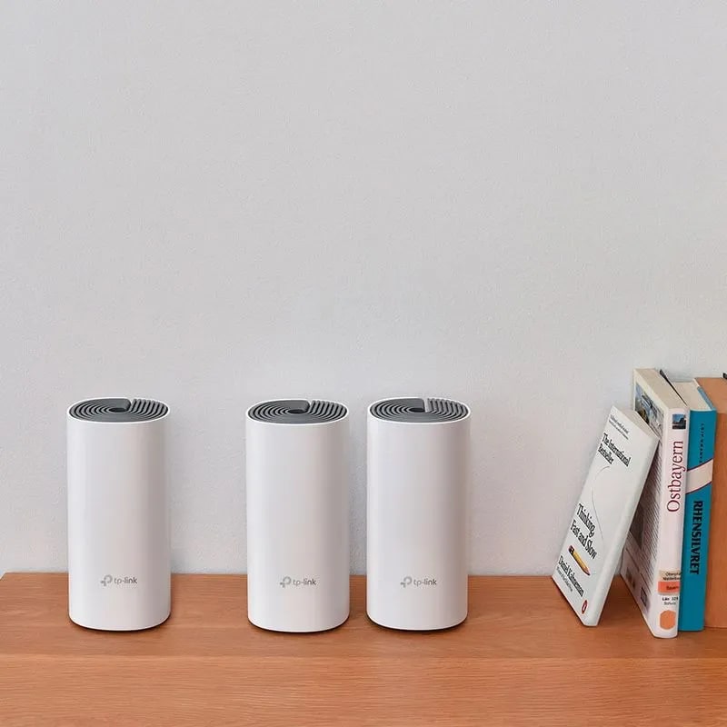 SISTEMA DE WIFI TP-LINK MESH DECO E4 (PAQX3) AC1200 2BAND (Deco E4(3-pack)) (NT6)3