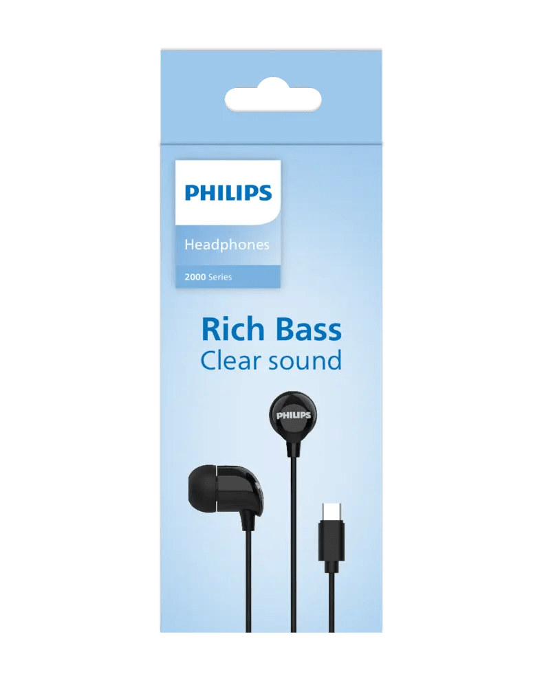 AUDIFONOS C/MICROF. PHILIPS IN-EAR USB-C BLACK (TAE2146BK) (NT8)3