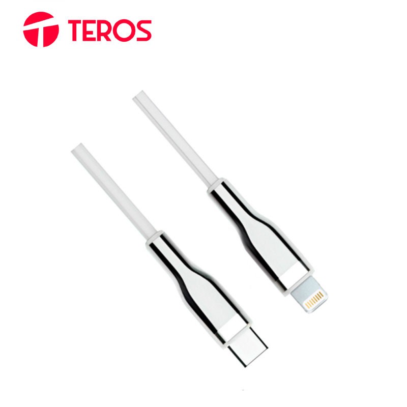 CABLE DE CARGA/DATOS PARA IPHONE TEROS USB-C LIGHTNING 20W 2M (TE-70212W)3