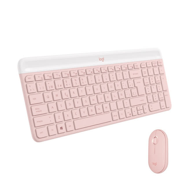 KIT TECLADO Y MOUSE LOGITECH MK470 ROSE (920-011312) ES (NT8)1