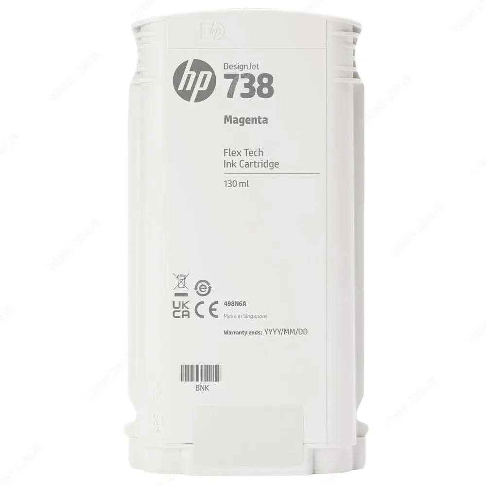 CARTUCHO DE TINTA HP 738 MAGENTA 130ML (498N6A) (NT18)2