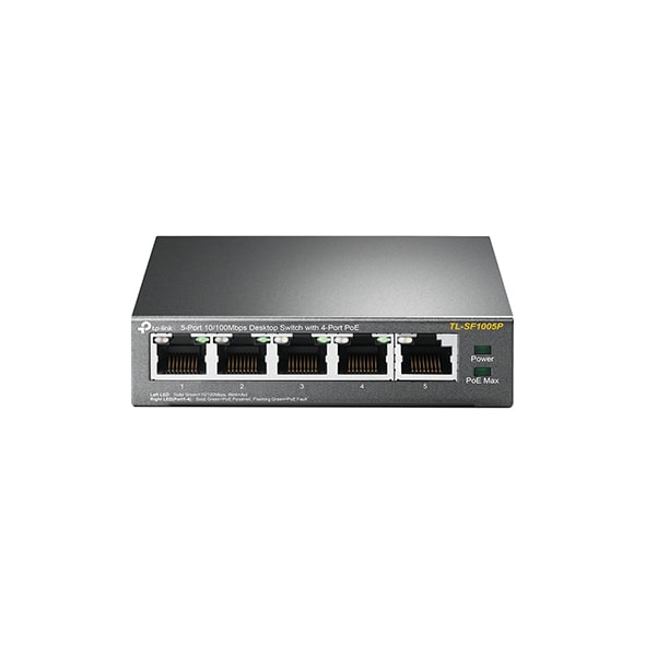 SWITCH TPLINK 5 PUERTOS 10/100 MBPS POE (TL-SF1005P)5