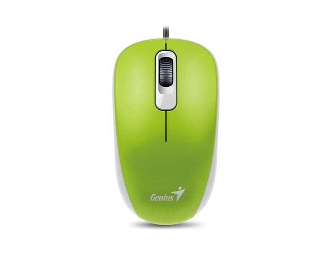 MOUSE GENIUS DX-110 USB OPTICO 1000 DPI GREEN (31010116105) (NT8)3
