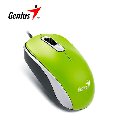 MOUSE GENIUS DX-110 USB OPTICO 1000 DPI GREEN (31010116105) (NT8)4