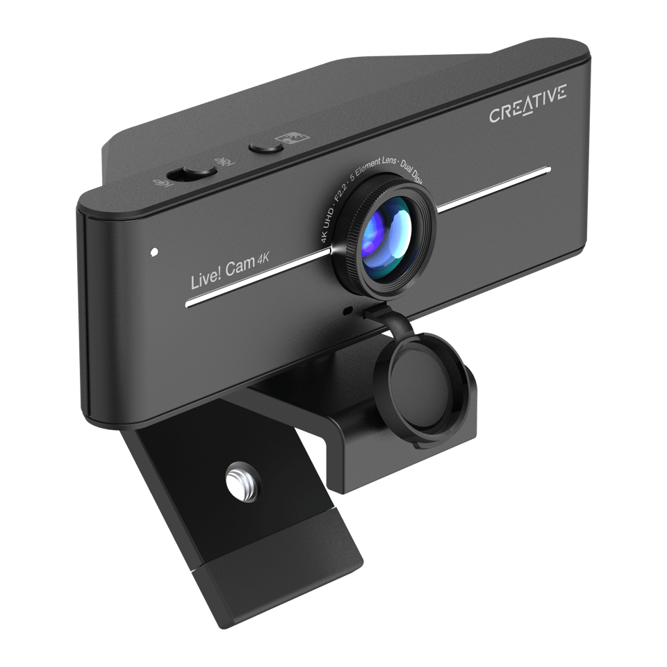 CAMARA CREATIVE LIVE! CAM SYNC 4K UHD 2160P DUAL MIC USB C/TAPA BLACK (73VF092000000) (NT8)4