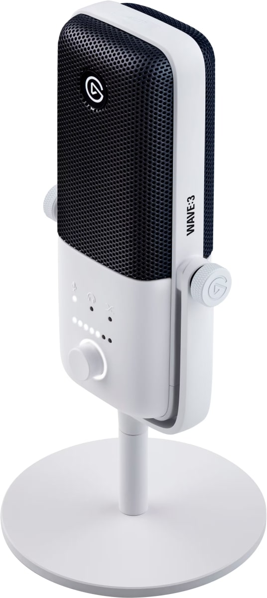 MICROFONO DE ALTA CALIDAD EL GATO WAVE:3 BLANCO ENTRADA USB (10MAB9911) (NT18)3