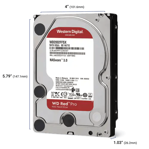 DISCO WD RED NAS 10TB PRO SATA 512MB 7200 RPM 3.5