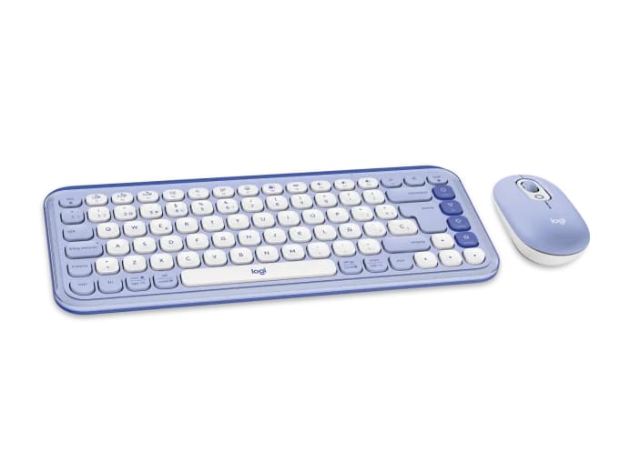 TECLADO LOGITECH + MOUSE POP ICON BLUETOOTH/WIRELESS SP COPILOT LILA (920-013054) (NT8)2