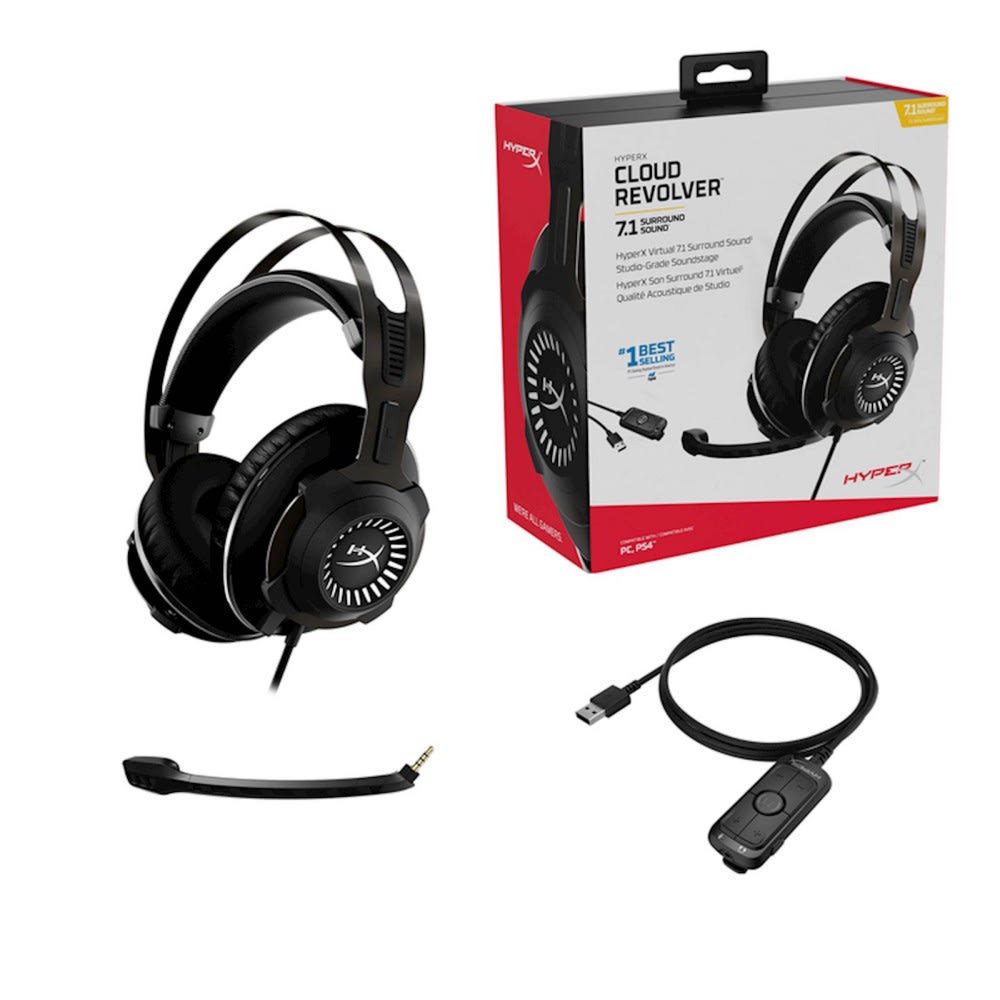 AURICULAR HYPERX CLOUD REVOLVER 7.1 (HHSR1-AH-GM/G)1