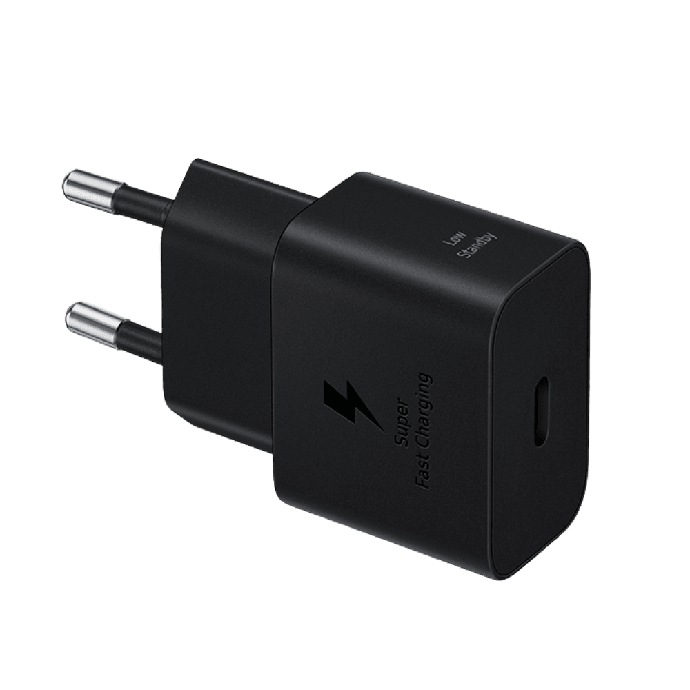 ADAPTADOR SAMSUNG DE CARGA RAPIDA USB-C, 25W, CON CABLE, COLOR NEGRO (EP-T2510XBEGWW) (NT4)2