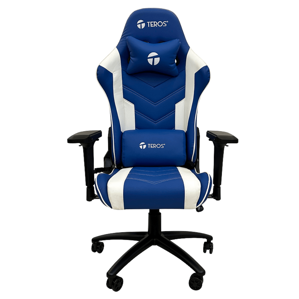 SILLA GAMER TEROS E-8126B, AZUL Y BLANCO (TE8126B) (NT4) 0