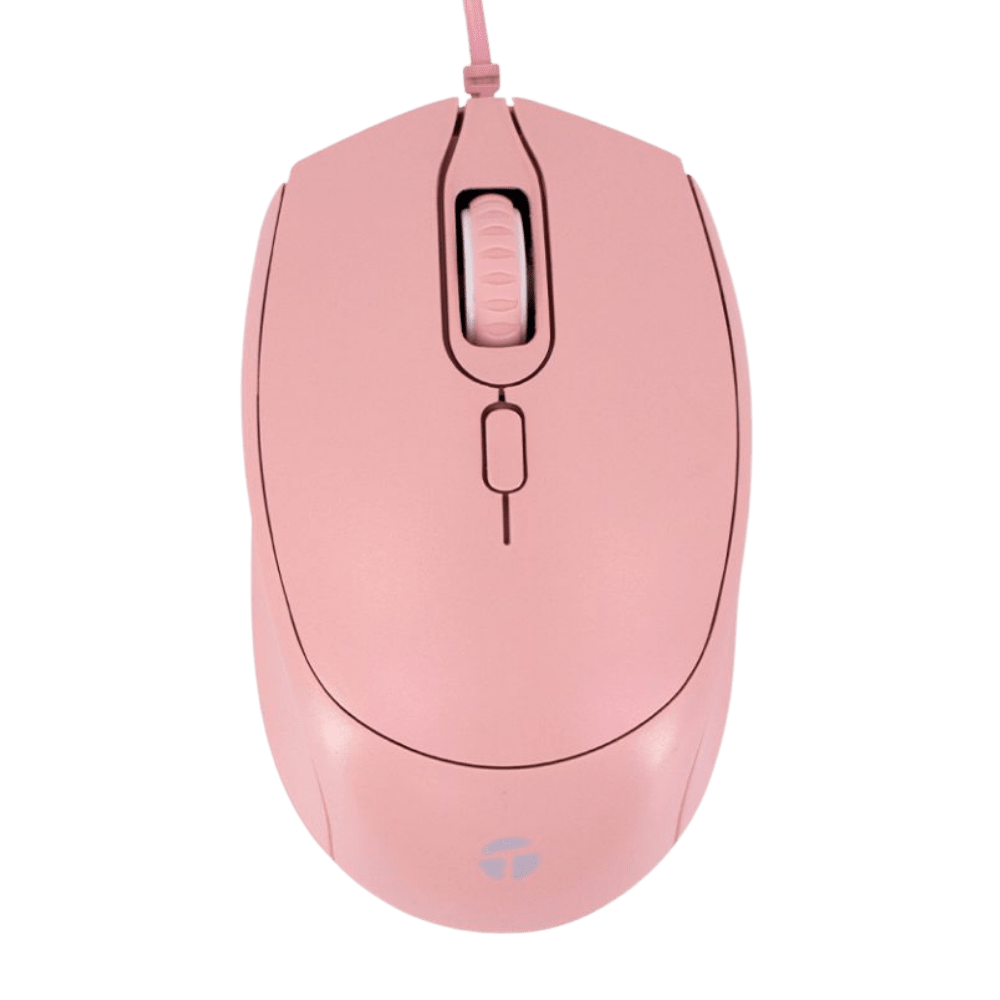 MOUSE TEROS TE-1226S 800-1200-1600 DPI, USB, 4 BOTONES, COLOR ROSADO (TE-1226S) 0