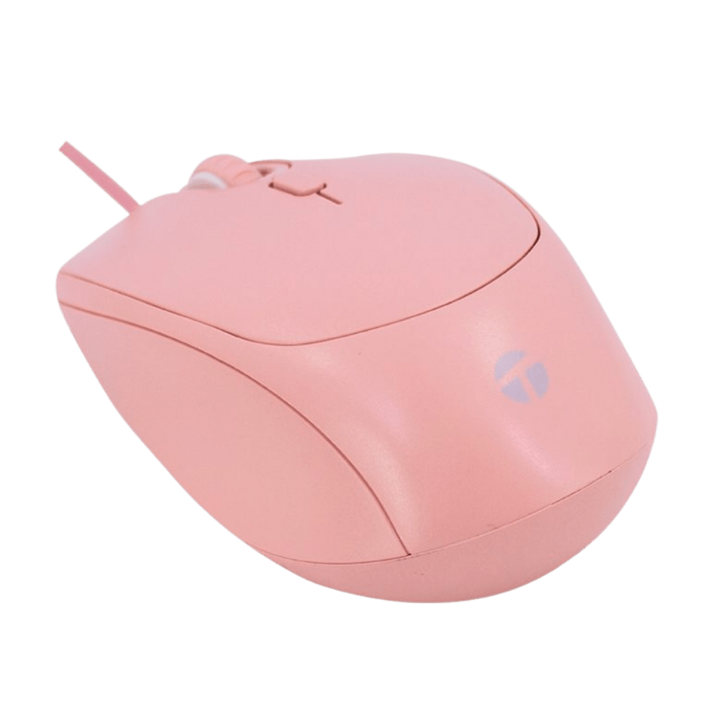 MOUSE TEROS TE-1226S 800-1200-1600 DPI, USB, 4 BOTONES, COLOR ROSADO (TE-1226S)2