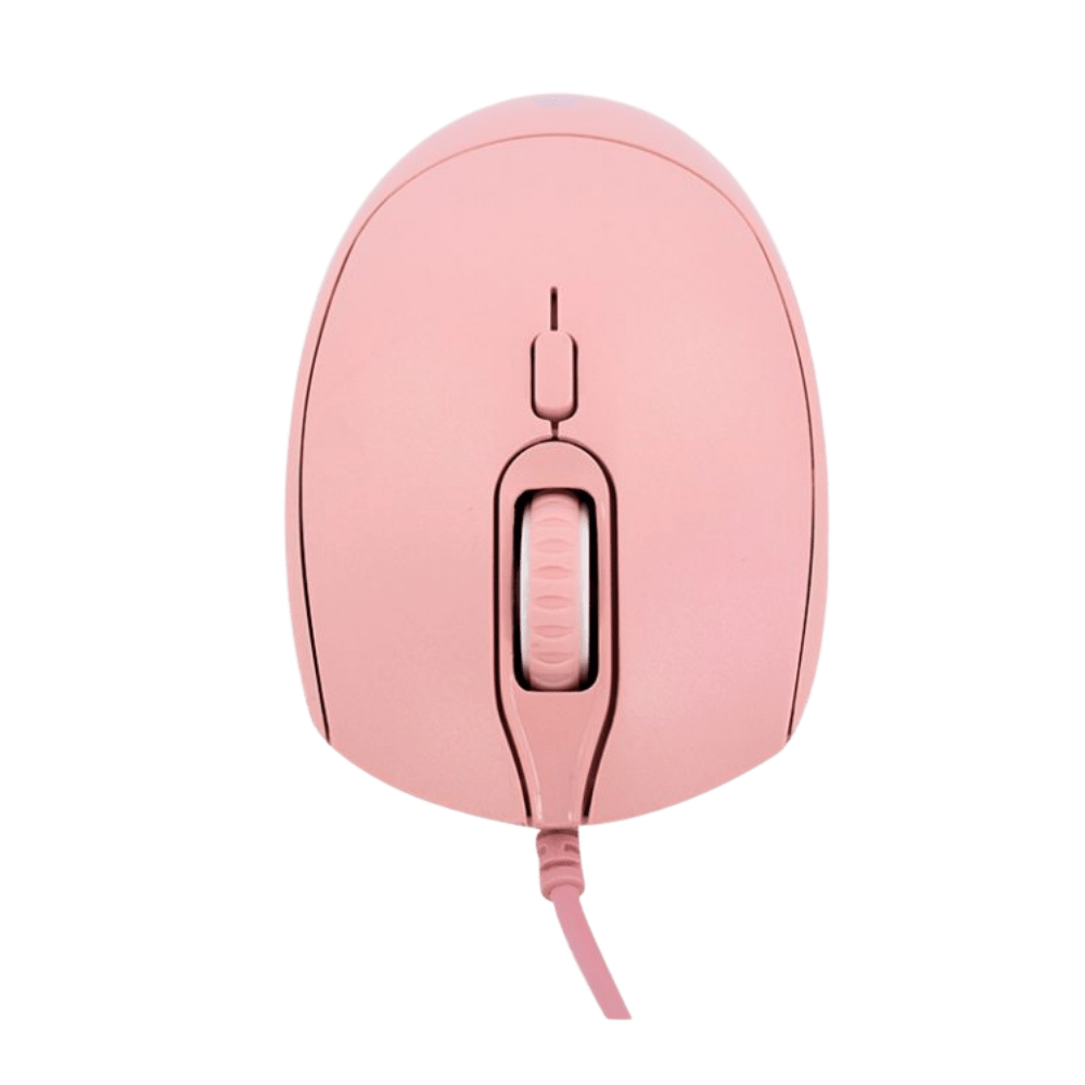 MOUSE TEROS TE-1226S 800-1200-1600 DPI, USB, 4 BOTONES, COLOR ROSADO (TE-1226S)3
