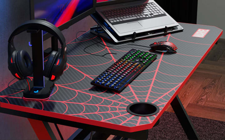 ESCRITORIO XTECH EDICIÓN SPIDERMAN MILES MORALES (XTF-MD200SM)3