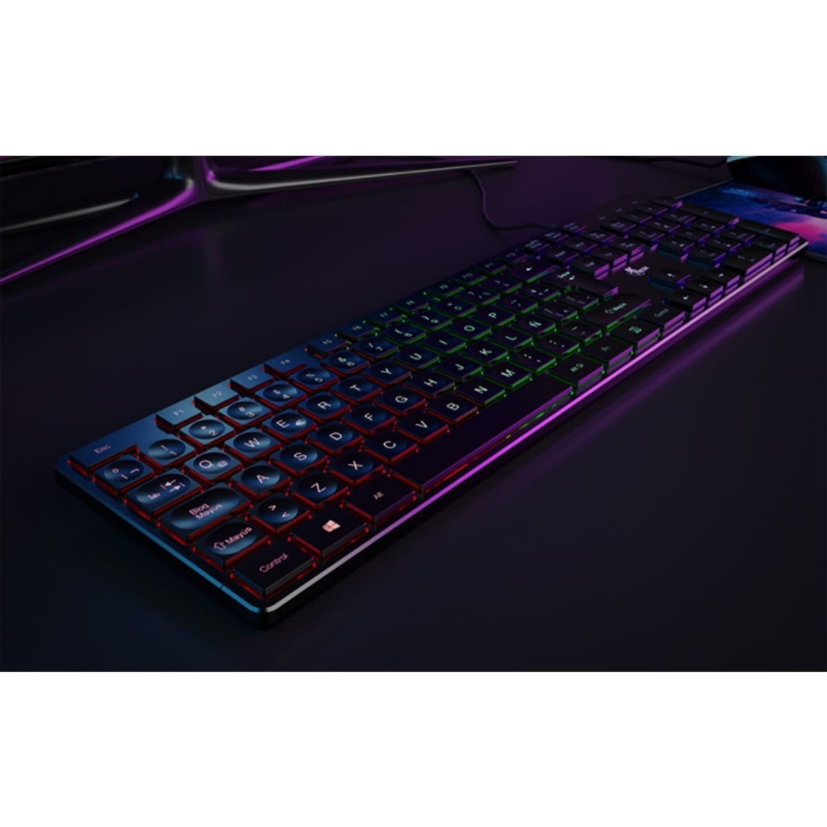 BUNDLE TECLADO, MOUSE Y PAD GAMER HASHA XTECH (XTK-535S)3