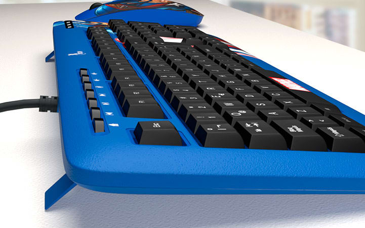 TECLADO CABLEADO XTECH EDICIÓN CAPITAN AMÉRICA (XTK-M401CA)4