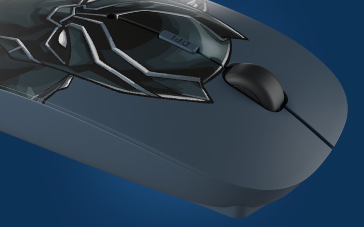 MOUSE INALÁMBRICO XTECH EDICIÓN BLACK PANTER (XTM-M340BP)4