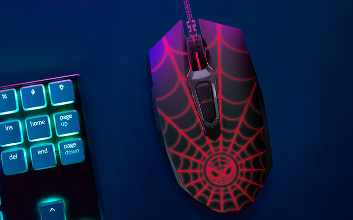 MOUSE GAMER OPTICO XTECH SPIDERMAN MILES MORALES EDITION (XTM-M520SM)4