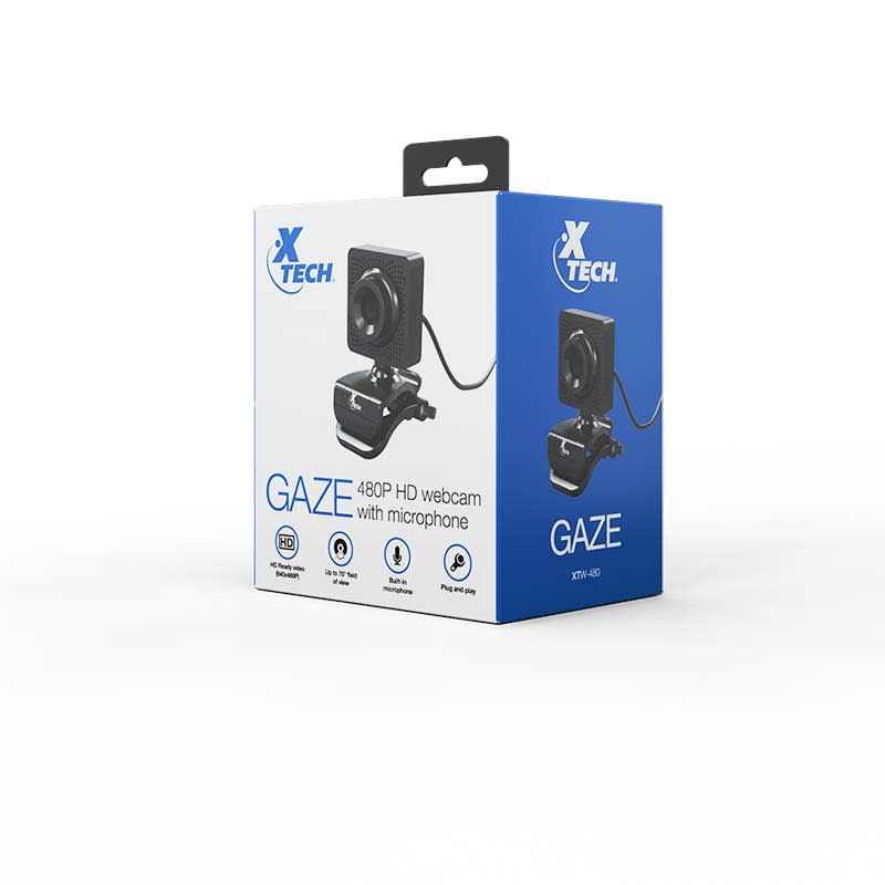 CAMARA WEB XTECH GAZE 480P HD NEGRO (XTW-480) (NT3)3