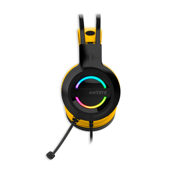 AUDIFONO C/MICROFONO ANTRYX IRIS-K YELLOW, 7.1 VIRTUAL, USB (AGH-7100KYW) (NT21)4