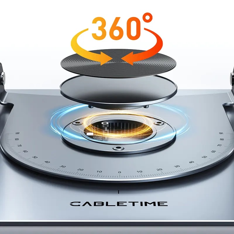 SOPORTE GIRATORIO DE 360º CABLETIME PARA PORTATIL (CS19G)4