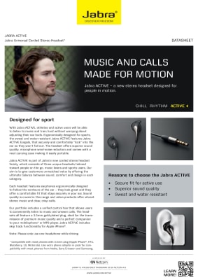 Jabra Active Black CaBle