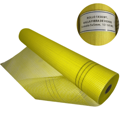 MALLA EIFS FIBRA DE VIDRIO PARA REFUERZO ESTUCOS 1X50MT1
