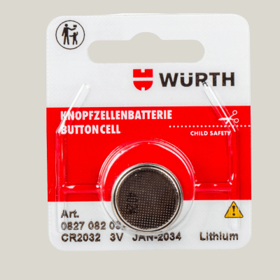 PILA BOTON WURTH 3V UND