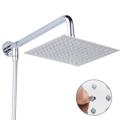 PACK PLATO Y BRAZO ACERO INOX CROMADO1