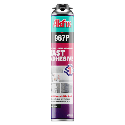 ESPUMA DE POLIURETANO ADHESIVA PARA PANELES 967P AKFIX
