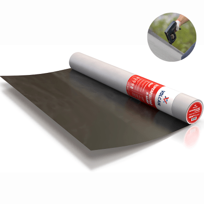 MEMBRANA HIDROFUGA IMPERMEABLE NEGRA FIELTRO MURO VOLCAN1