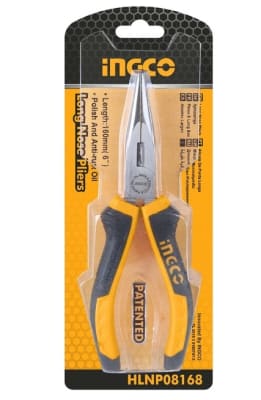 Alicate Punta Curva 160mm. / 6puLG. Ingco Hbnp081681