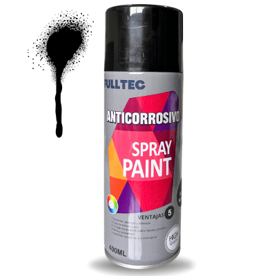 ANTICORROSIVO NEGRO MATE SPRAY FULLTEC1