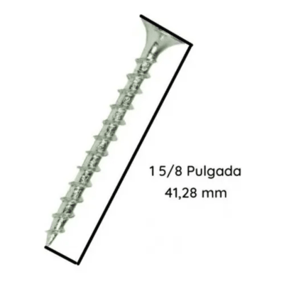 Tornillo Volcanita Crs Hilo Grueso 6x1 5/8 X 1000 Unidades
