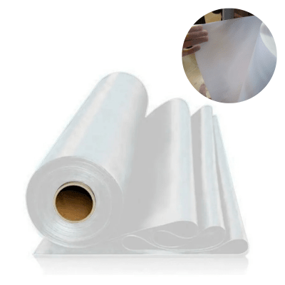 PLÁSTICO ROLLO POLIETILENO TRANSPARENTE 4X50MT 200MTS2 0.1MM1