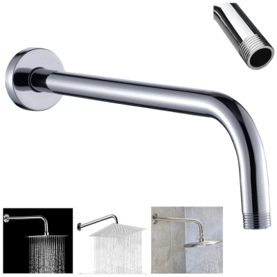 BRAZO PARA PLATO DUCHA CROMADO LARGO TAUMM