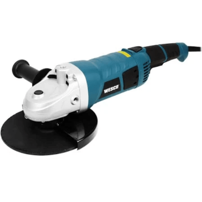 AMOLADORA ANGULAR WESCO WS4701 60 HZ TURQUESA 2000 W CON ACCESORIO