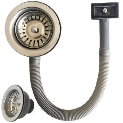 Desague para Lavaplatos Grande 3 1/2  (11,4cm) c/rebalse. Taumm