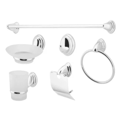 SET ACCESORIOS BAÑO 6 PIEZAS COLOMBA TAUMM