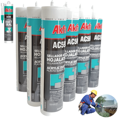 TAPAGOTERAS TECHO SELLANTE HOJALATERÍA PACK 12UNI AKFIXAC590