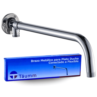 BRAZO METALICO PARA PLATO DUCHA Y FLEXIBLE
