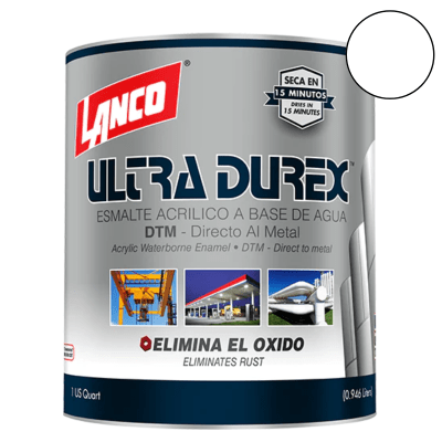 ESMALTE ACRILICO ULTRA DUREX 1/4 GL LANCO