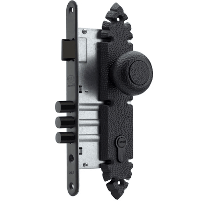 CERRADURA EMBUTIR RUSTICA POLI