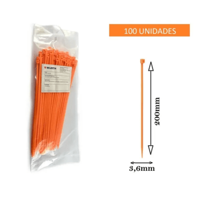 AMARRASPLASTICAS WURTH 3.6X200MM
