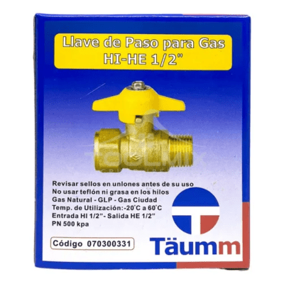 LLAVE PASO GAS TAUMM1