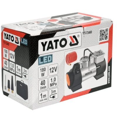 COMPRESOR AIRE AUTO LED 180W YATO1