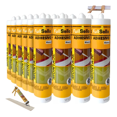 ADHESIVO DE MONTAJE EN TUBO. CAJA 24 UND