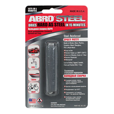 Masilla EpÃ³xica Acero Alta Temp. Secado RÃ¡pido Abro Usa1