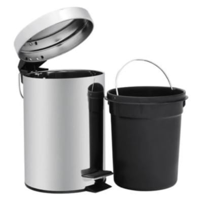 Papelero Basurero Acero Inoxidable 3 Litros BaÃ±o Taumm